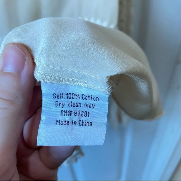 JOHNNY WAS 4 Love and Liberty Size Small Cream Lace Top - Picture 6 of 9